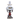 Metal & Wooden Stand Table Lamp with Milky Glass Shade
