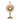 Brass European Monstrance, Gold Gilded
