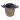 Bronze Tribal Basket with Tribal Figure Handles