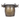 Bronze Tribal Basket with Tribal Figure Handles