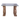 Stone kneeling rams with structural bases holding glass top table
